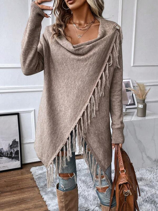 Modern Plain Long Sleeve Sweater