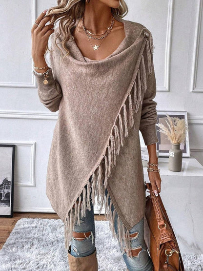 Modern Plain Long Sleeve Sweater