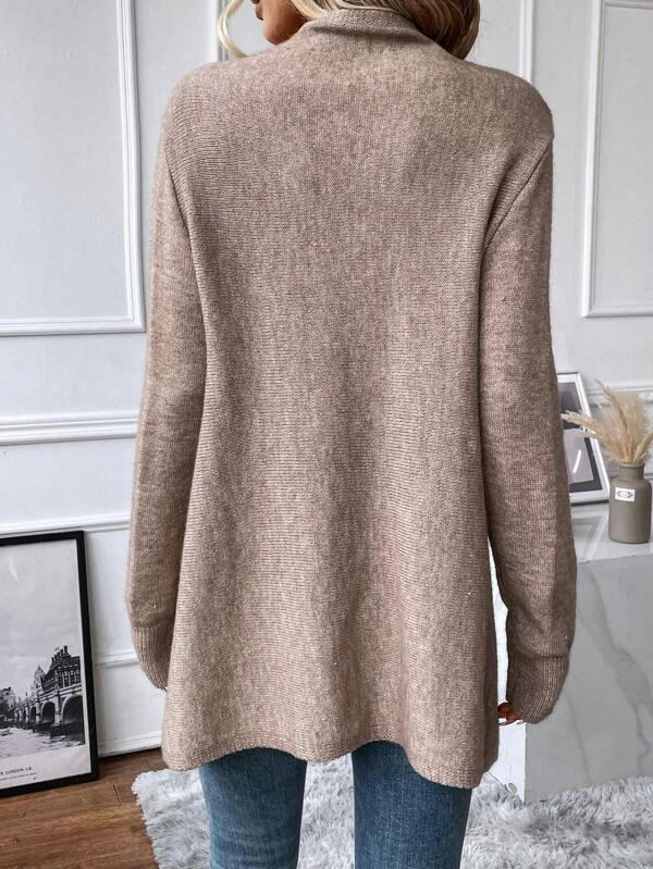 Modern Plain Long Sleeve Sweater